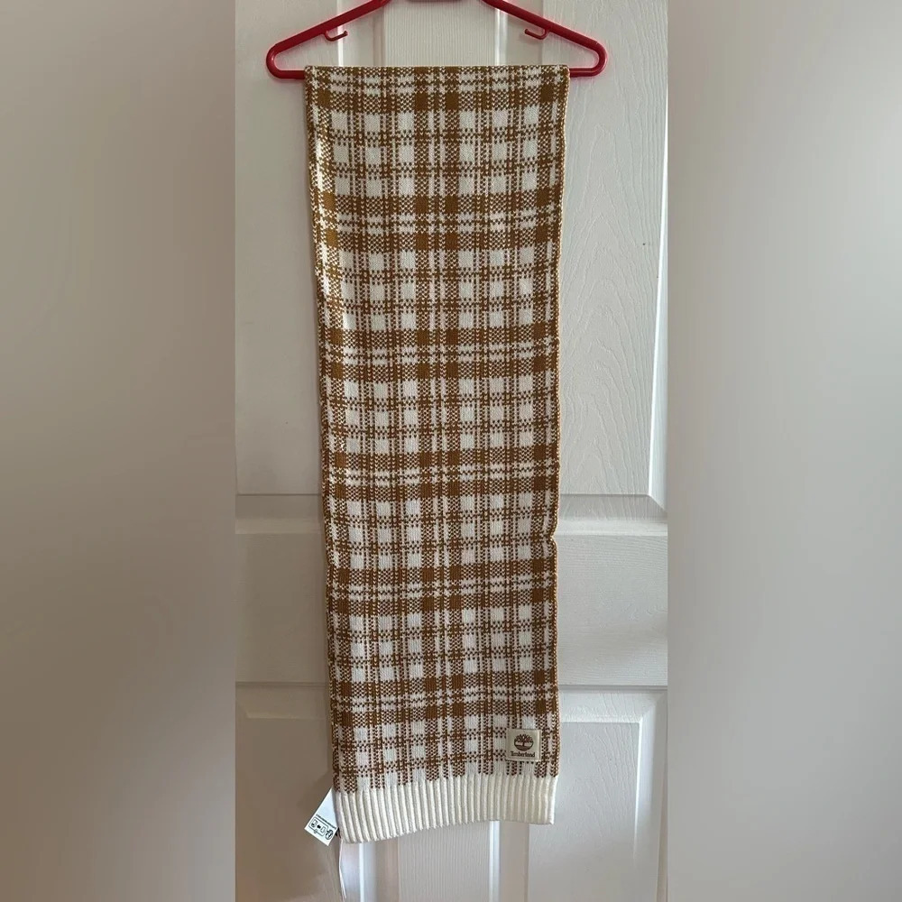 🧡 NWT 🧡 Timberland Goldenrod Plaid Scarf 64” x 11”